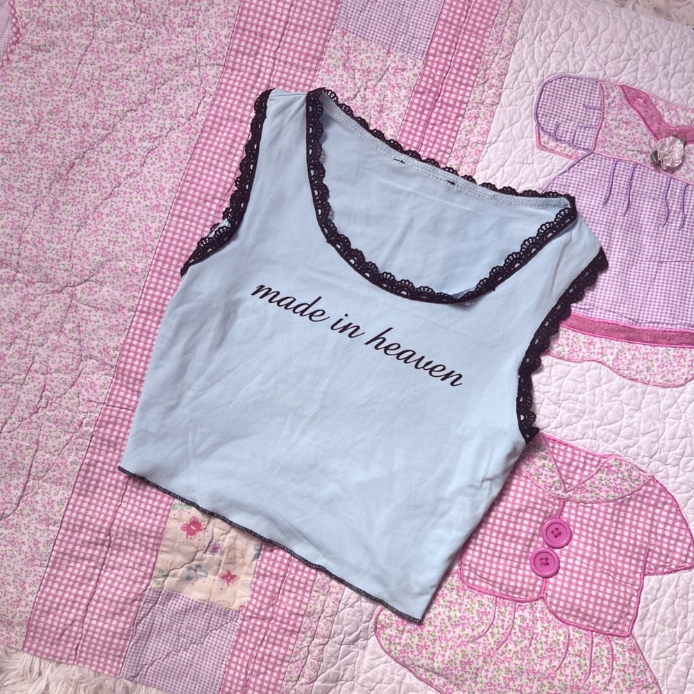 dolls kill / sugar thrillz made in heaven crop top